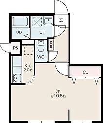 EastPorteN14 1LDKの間取図画像