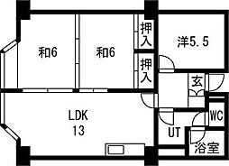 カルチェ・ド・札幌 3LDKの間取図画像