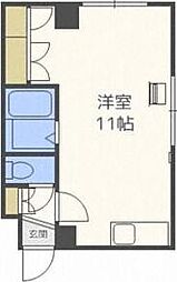 ニューセリーヌ ワンルームの間取図画像