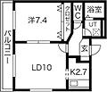 メイプルメゾン南平岸3階5.9万円