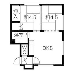 間取図画像 2DK
