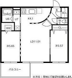 ガーデンテラス24 2LDKの間取図画像