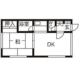 間取図画像 1DK