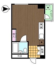 ヴェラハイツ新宿 ワンルームの間取図画像