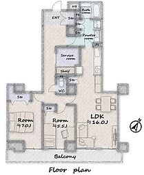 間取図画像 2SLDK