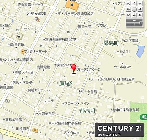 地図 都城市鷹尾2丁目7-20