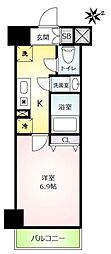 CREVISTA浅草 1Kの間取図画像