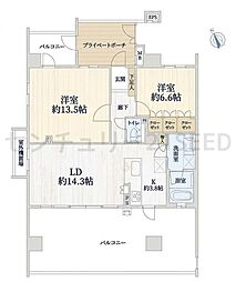 ファミリアーレ堀田レジデンス 2LDKの間取図画像