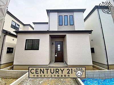 外観：安城市【美園町】全5棟の新築分譲住宅です。  建築中の為、同社施工の参考建物を実際にご見学できます。お気軽にお問い合わせください！