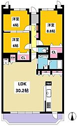 間取図画像 3LDK