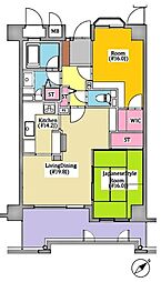 セントビスタ南豊田ウイングヒル 2LDKの間取図画像