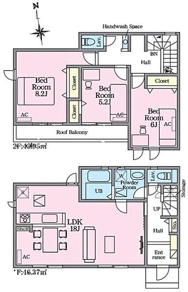 間取りを拡大表示