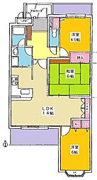 グローリアス安城第2 3LDKの間取図画像