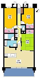 サンマンションアトレ横須賀3 3LDKの間取図画像