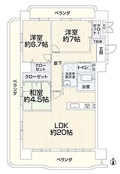 エスポワール百石 4LDKの間取図画像