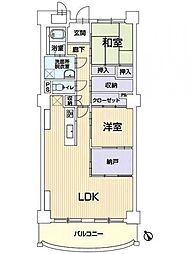 キングスコート東刈谷 2SLDKの間取図画像