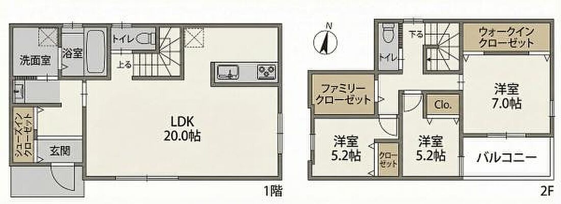 間取り 姫路市上大野　中古戸建　1号棟
