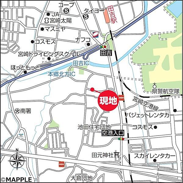 地図を拡大表示