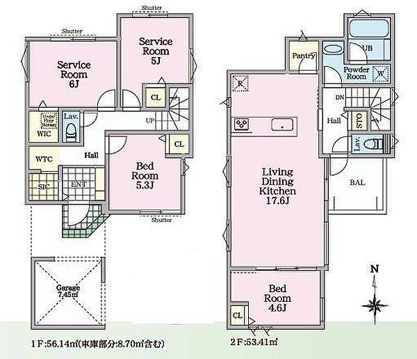 間取りを拡大表示