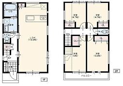 A号棟藤沢市新築戸建 2台駐車可 LDK18帖以上