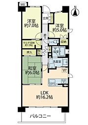 間取図画像 3LDK