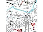 現地案内図です。