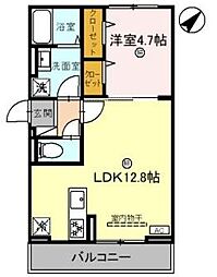 サイドヴェルデ守山 1LDKの間取図画像