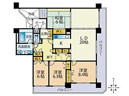 ファミール大橋グランヒルズ 5LDKの間取図画像