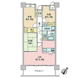 ダイアパレス高取駅前 3LDKの間取図画像
