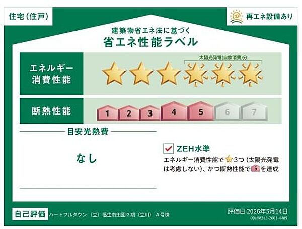 省エネ性能ラベルを拡大表示
