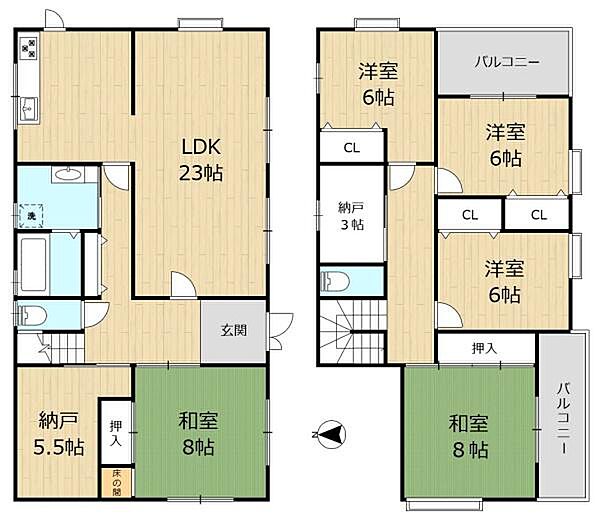 間取りを拡大表示
