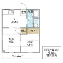 堀中マンション 2-C ｜ 茨城県水戸市姫子（賃貸アパート2K・2階・37.39㎡） その2