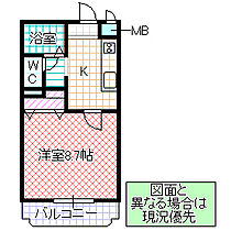 フォーライフヴィラ水戸 202号室 ｜ 茨城県水戸市元吉田町（賃貸マンション1K・2階・28.40㎡） その2