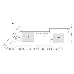フローラルハイツ A・B棟 敷地内駐車場