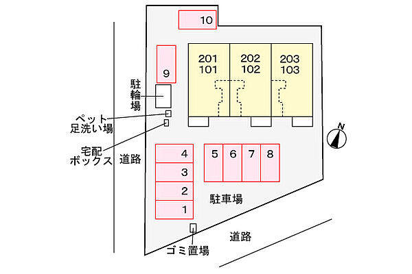 アドバンス プラン 102号室｜茨城県水戸市元吉田町(賃貸アパート1LDK・1階・50.16㎡)の写真 その3