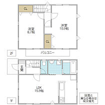 東赤塚ハウス A棟  ｜ 茨城県水戸市東赤塚（賃貸一戸建2LDK・--・79.48㎡） その2