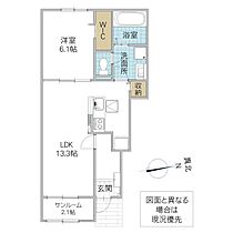 カーサ ルネッタ 102号室 ｜ 茨城県水戸市笠原町（賃貸アパート1LDK・1階・50.05㎡） その2