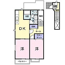 グレンフィディック B棟 202号室 ｜ 茨城県ひたちなか市大字堀口（賃貸アパート2DK・2階・54.66㎡） その2