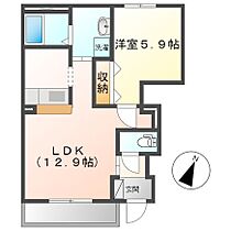 WEST VILLA 101号室 ｜ 茨城県ひたちなか市大字三反田（賃貸アパート1LDK・1階・42.78㎡） その2