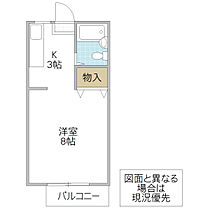 コーポグレース A棟 105号室 ｜ 茨城県ひたちなか市大字田彦（賃貸アパート1R・1階・22.35㎡） その2