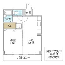 Habitation 302号室 ｜ 茨城県水戸市吉沢町（賃貸マンション1LDK・3階・33.39㎡） その2