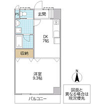 サンルイーズ南赤塚 405号室 ｜ 茨城県水戸市姫子（賃貸マンション1DK・4階・35.67㎡） その2