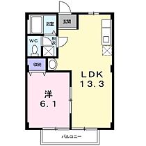 カサグランデ宍戸 A 103号室 ｜ 茨城県笠間市平町（賃貸アパート1LDK・1階・40.04㎡） その2