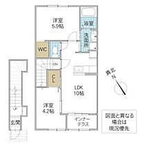 (仮)水戸市堀町アパート B棟 202号室 ｜ 茨城県水戸市堀町（賃貸アパート2LDK・2階・53.80㎡） その1