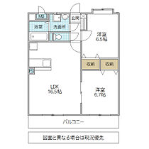 シャトー備前 23号室 ｜ 茨城県水戸市備前町（賃貸マンション2LDK・2階・63.00㎡） その2