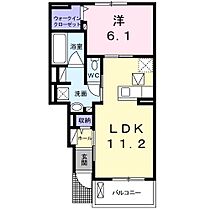 グローブヒルズ 102号室 ｜ 茨城県水戸市内原町（賃貸アパート1LDK・1階・44.18㎡） その2