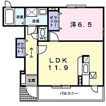 グランツ 104号室 ｜ 茨城県小美玉市羽鳥（賃貸アパート1LDK・1階・45.12㎡） その2