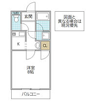 CASA Woods I 302号室 ｜ 茨城県水戸市新荘（賃貸アパート1K・3階・26.49㎡） その2