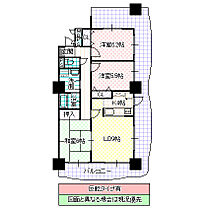 シャトーアトラス 601号室 ｜ 茨城県水戸市見和（賃貸マンション3LDK・6階・69.86㎡） その2