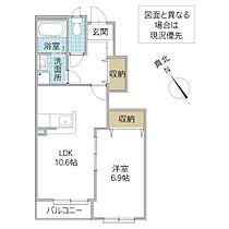 ジランドール 103号室 ｜ 茨城県ひたちなか市大字馬渡（賃貸アパート1LDK・1階・45.09㎡） その2